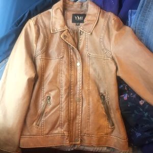 Faux leather jacket